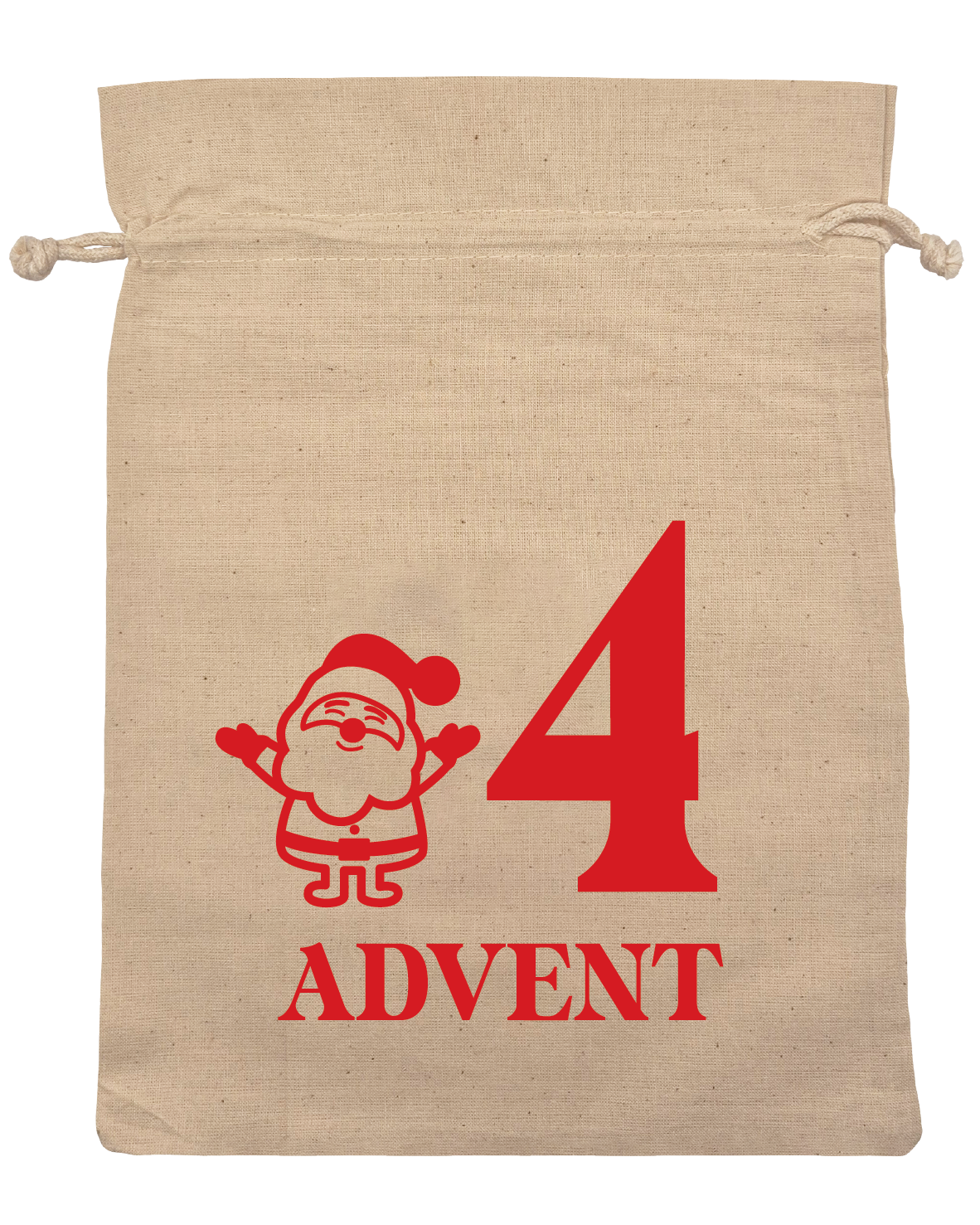 1-4 adventskalender poser rød