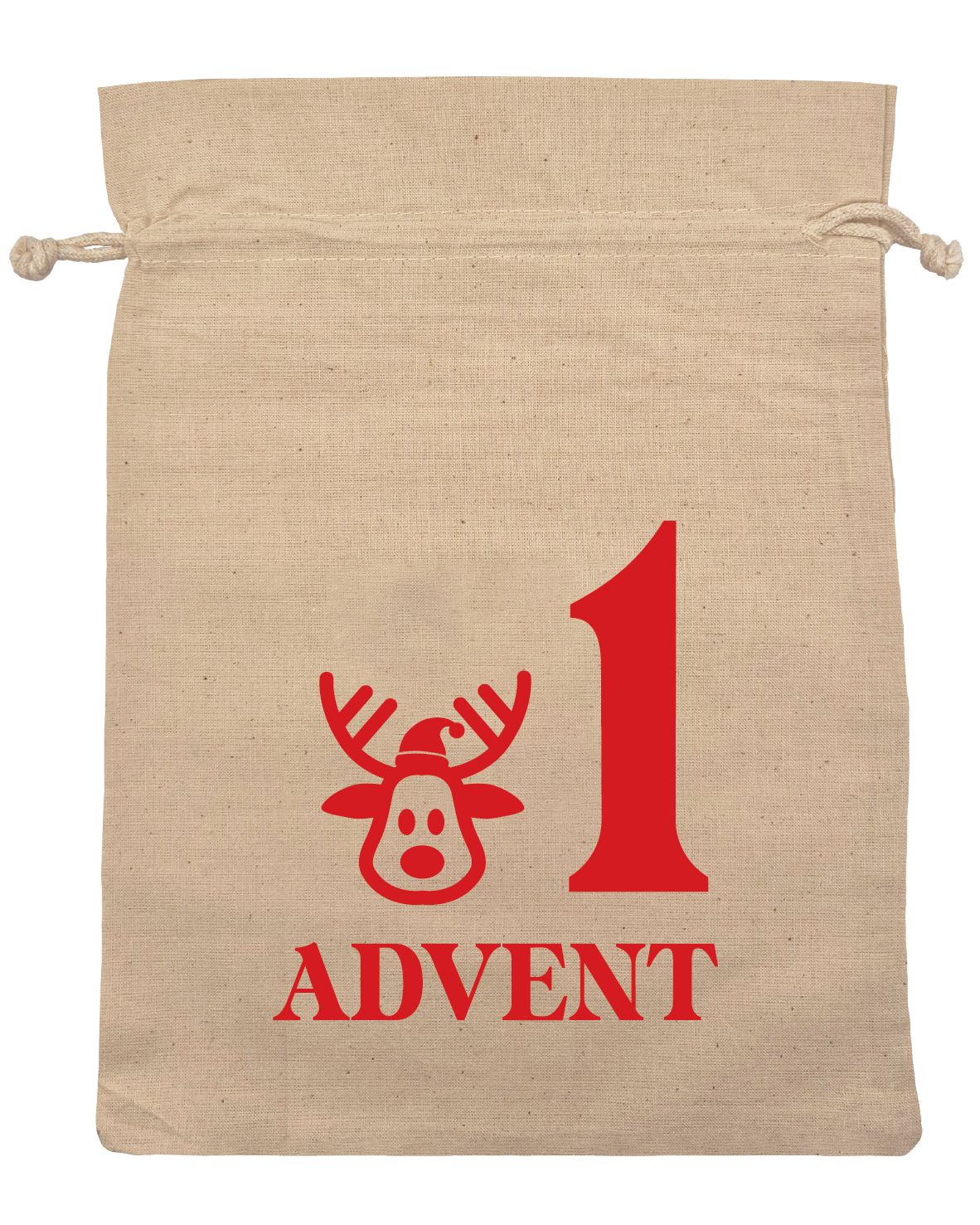 1-4 adventskalender poser rød