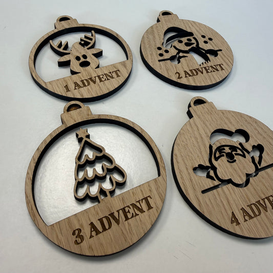 Julekugler - advent 1-4