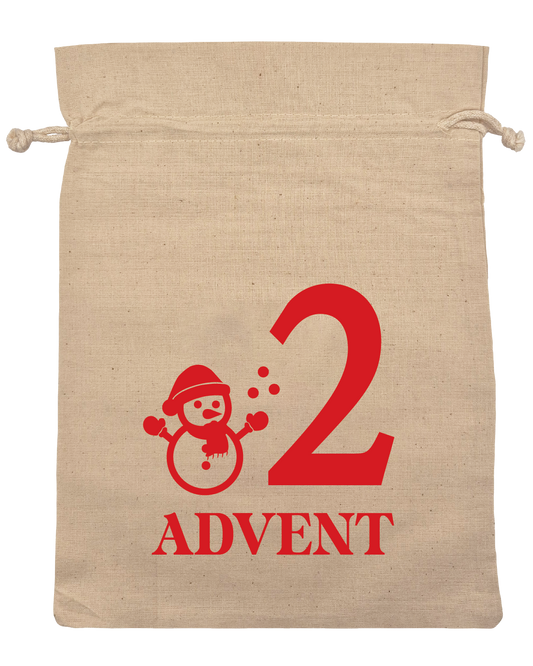 1-4 adventskalender poser rød