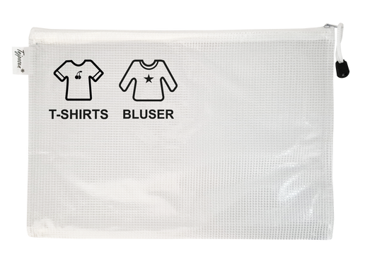 Dobbeltikon lynlåspose