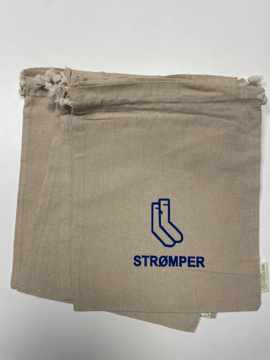 Bomuldsposer - mørkeblå velour