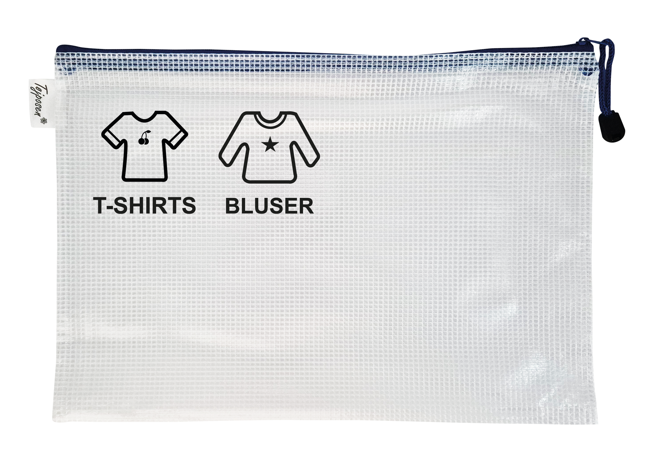 Dobbeltikon lynlåspose