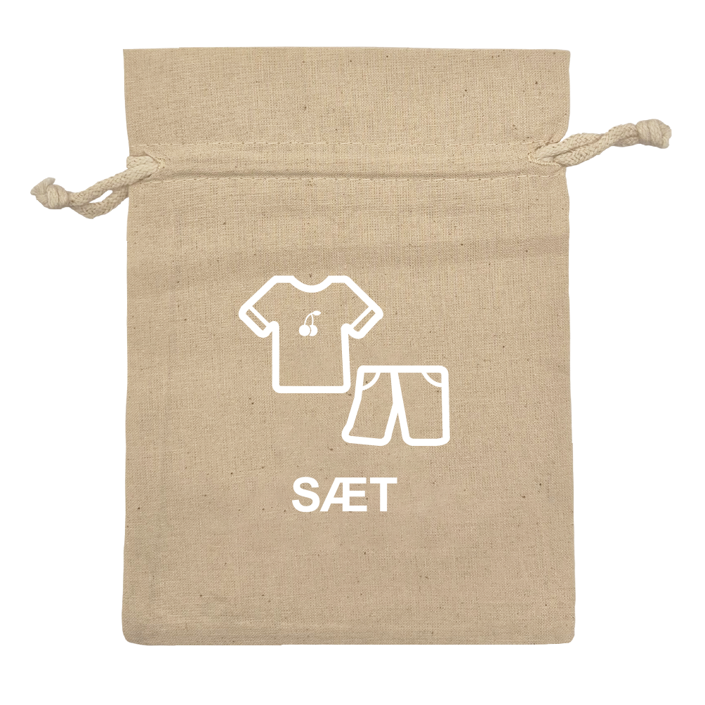 Sæt kort m. kirsebær velour