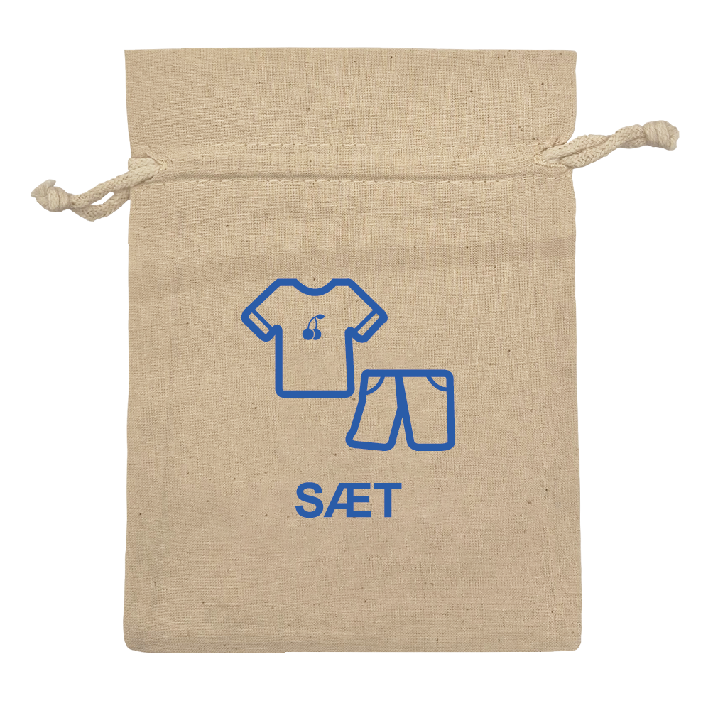 Sæt kort m. kirsebær velour