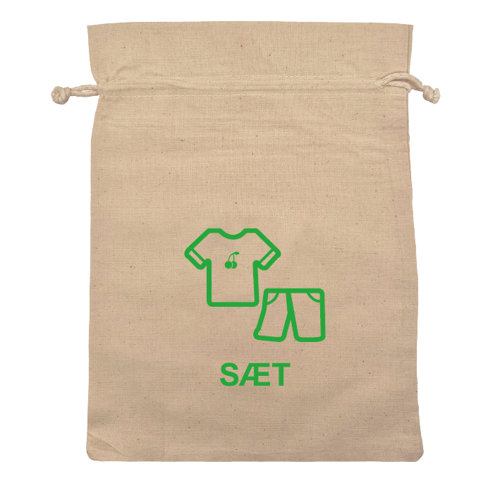 Sæt kort m. kirsebær velour