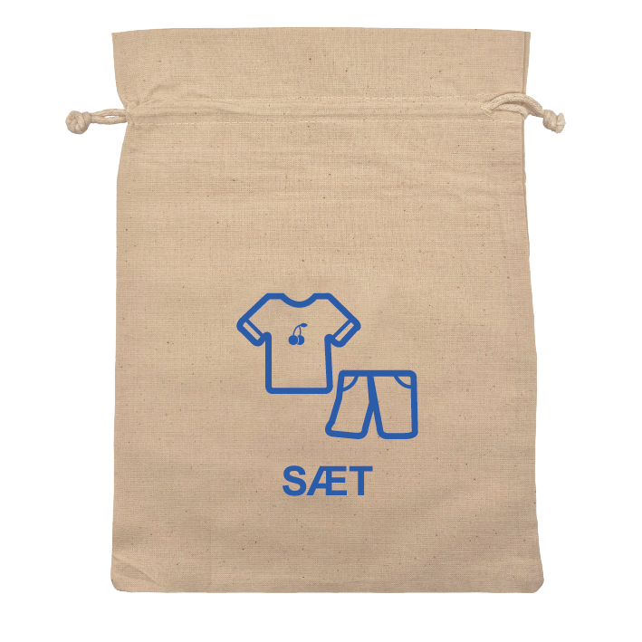 Sæt kort m. kirsebær velour