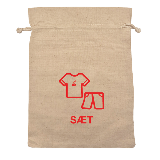 Sæt kort m. kirsebær velour