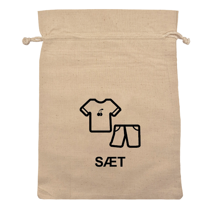 Sæt kort m. kirsebær velour