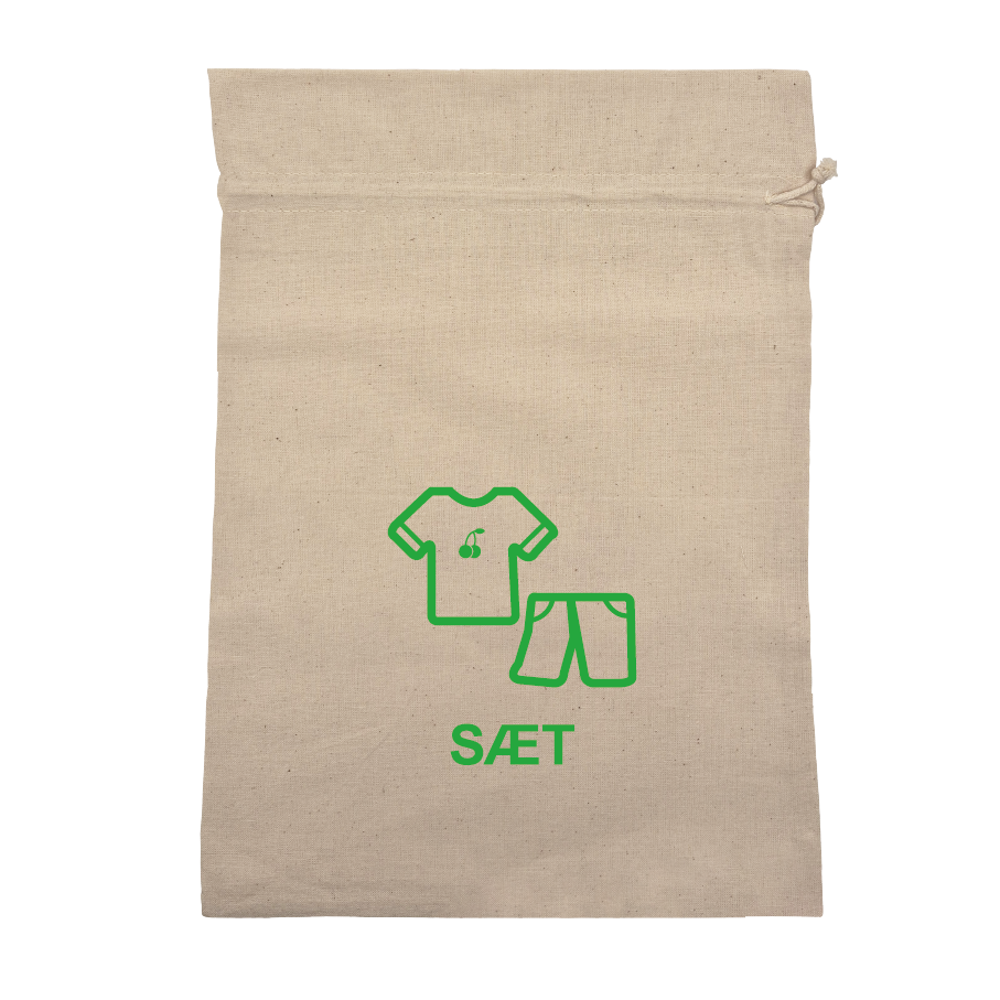 Sæt kort m. kirsebær velour