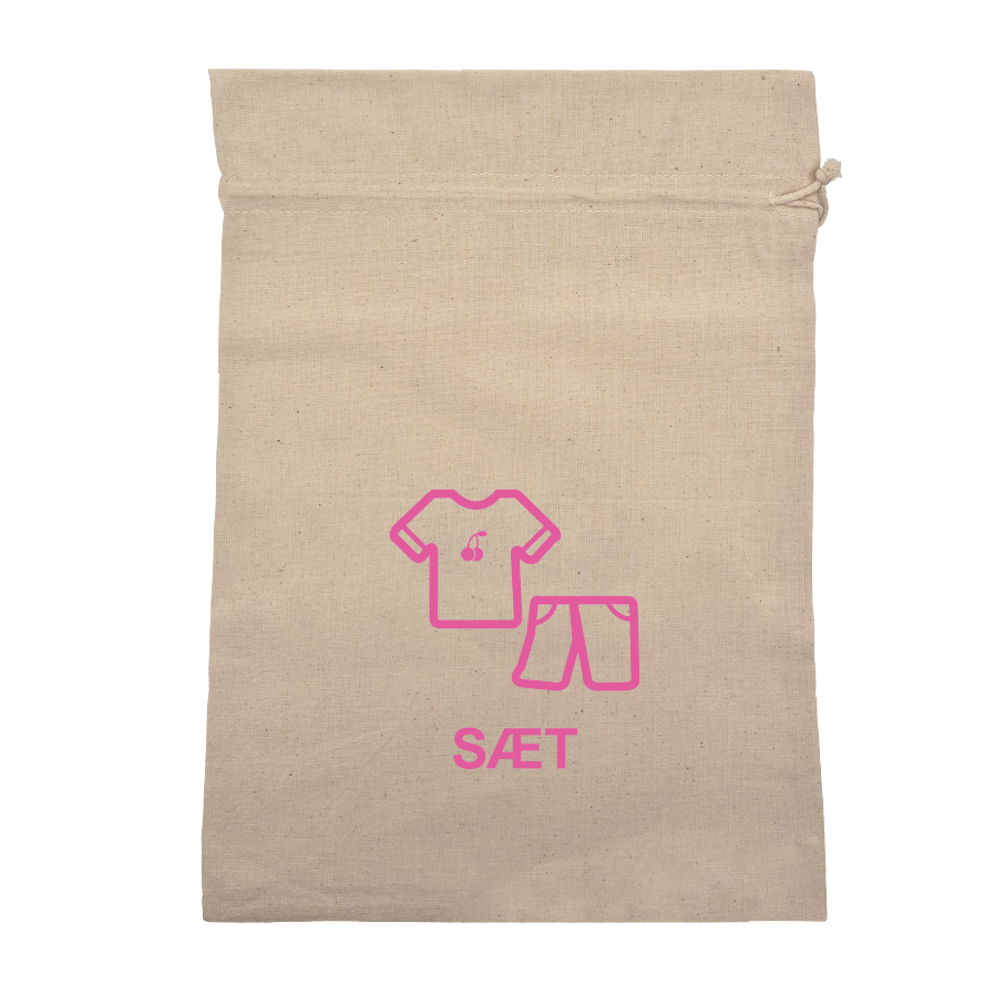 Sæt kort m. kirsebær velour