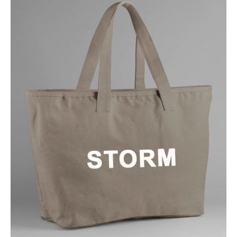 Bags m. lynlås - Grå-grøn